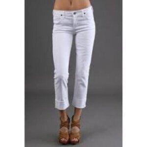 Citizens of Humanity Dani Cropped Straight Leg White 31